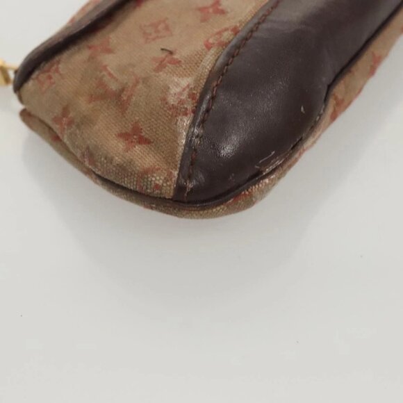 LOUIS VUITTON Monogram Mini Ansophie Pouch Red M92696 LV Auth 121201 - Picture 10 of 16
